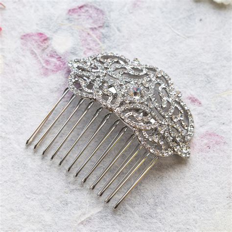 silver comb hair